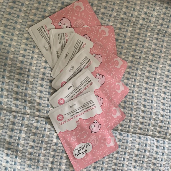 6 Korean Beauty Collagen Face Sheet Masks - Picture 2 of 2